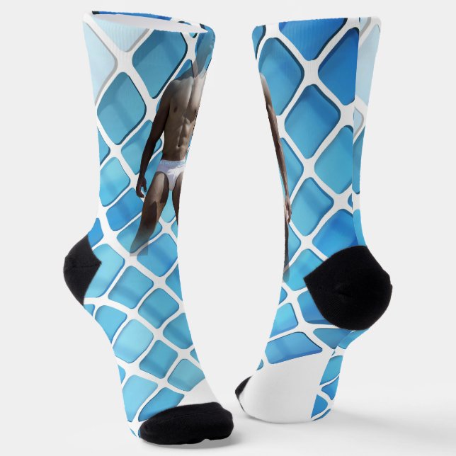 SlipperyJoe muskulöser Mann sechs Packungen abs mä Socken (Gewinkelt)