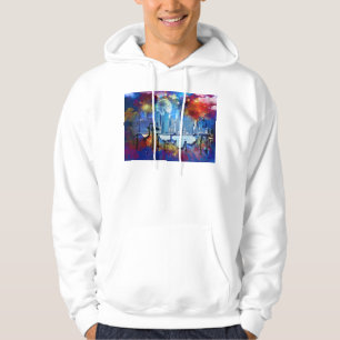 SlipperyJoe NYC Graffiti Mond umgeben von wirbelnd Hoodie