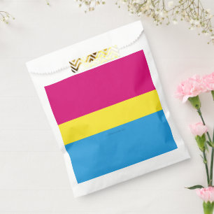 SlipperyJoe pansexual Stolz Fahne rosa Bernstein Geschenktütchen