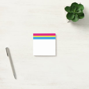 SlipperyJoe pansexual Stolz Fahne rosa Bernstein Post-it Klebezettel