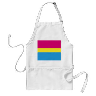 SlipperyJoe pansexual Stolz Fahne rosa Bernstein Schürze