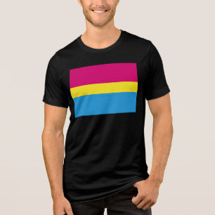 SlipperyJoe pansexual Stolz Fahne rosa Bernstein Tri-Blend Shirt
