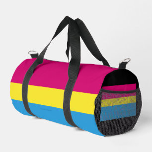 SlipperyJoe pansexuelle Pride-Flagge pink Bernstei Duffle Bag