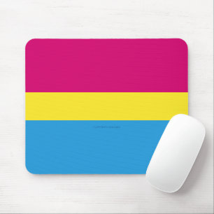 SlipperyJoe pansexuelle Pride-Flagge pink Bernstei Mousepad