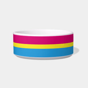 SlipperyJoe pansexuelle Pride-Flagge pink Bernstei Napf