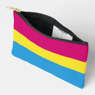 SlipperyJoe pansexuelle Pride-Flagge pink bernstei Zubehörtasche