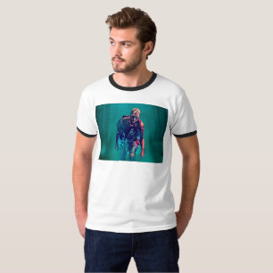 SlipperyJoe schreckliche Zombie-Figur isoliert unh T-Shirt