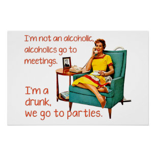 SlipperyJoe sozialisiert Trinken Party Vintag Poster