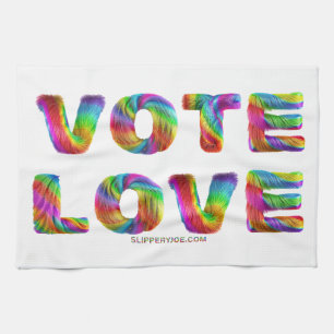 SlipperyJoe Stimme Liebe Gleichheit regenbogenfarb Geschirrtuch