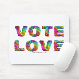 SlipperyJoe Stimme Liebe Gleichheit regenbogenfarb Mousepad