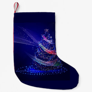 SlipperyJoe Weihnachtsbaum digital transluzent rot Kleiner Weihnachtsstrumpf