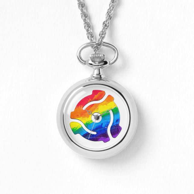 SlipperyJoe's 45-RPM-Plattenadaptervibran Armbanduhr (Vorderseite)