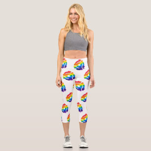 SlipperyJoe's 45-RPM-Plattenadaptervibran Capri Leggings