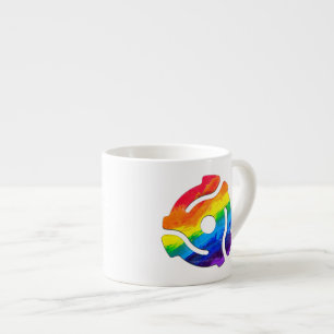 SlipperyJoe's 45-RPM-Plattenadaptervibran Espressotasse