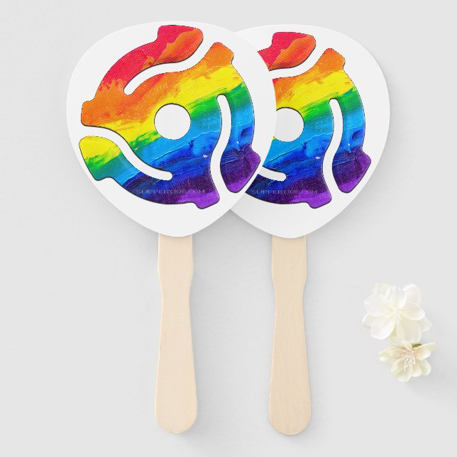 SlipperyJoe's 45-RPM-Plattenadaptervibran Fächer (Vorne und Hinten)