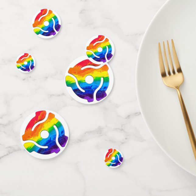 SlipperyJoe's 45-RPM-Plattenadaptervibran Konfetti (Gruppe)