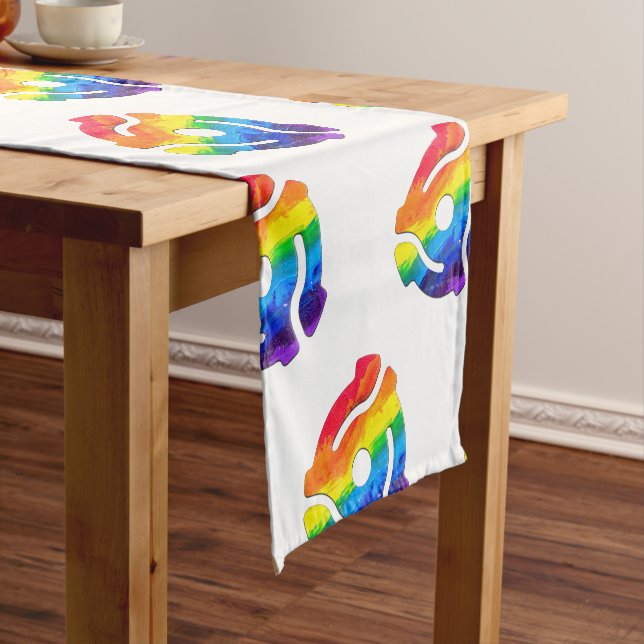 SlipperyJoe's 45-RPM-Plattenadaptervibran Kurzer Tischläufer (Beispiel)