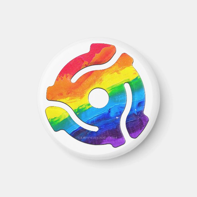 SlipperyJoe's 45-RPM-Plattenadaptervibran Magnet (Vorne)