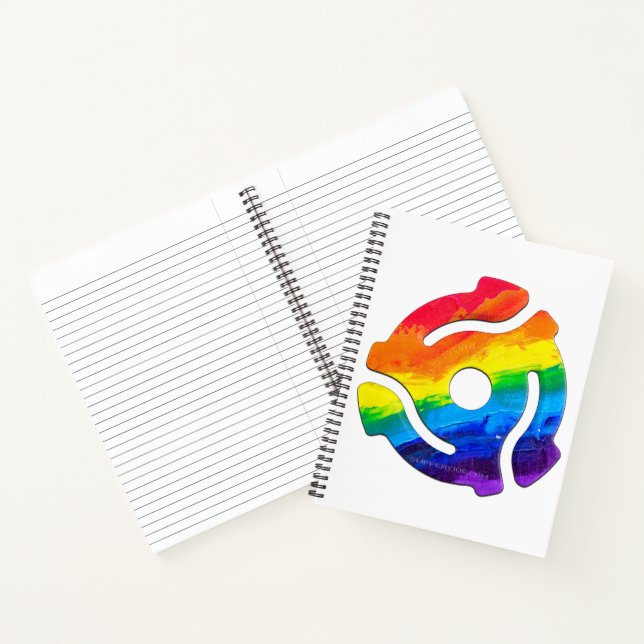 SlipperyJoe's 45-RPM-Plattenadaptervibran Notizbuch (Innenseite)