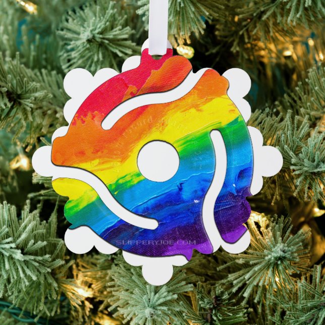 SlipperyJoe's 45-RPM-Plattenadaptervibran Ornament Karte (Insitu (Baum))