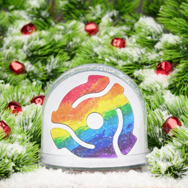 SlipperyJoe's 45-RPM-Plattenadaptervibran Schneekugeln (Weihnachten)