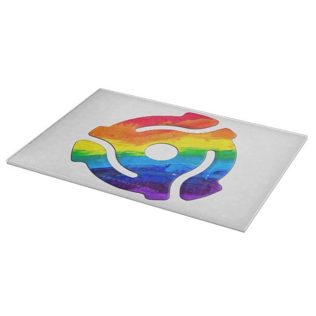 SlipperyJoe's 45-RPM-Plattenadaptervibran Schneidebrett (Ecke)