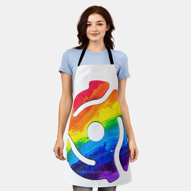 SlipperyJoe's 45-RPM-Plattenadaptervibran Schürze (Getragen)