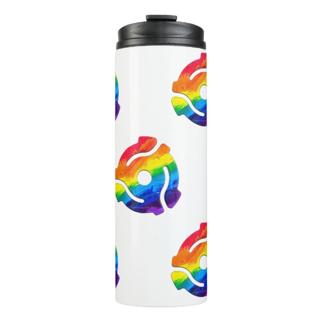 SlipperyJoe's 45-RPM-Plattenadaptervibran Thermosbecher (Vorderseite)