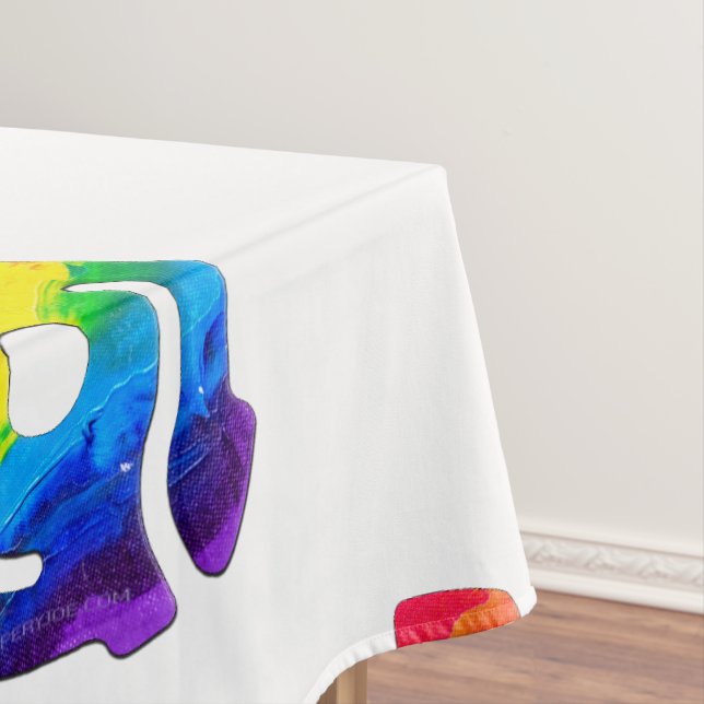 SlipperyJoe's 45-RPM-Plattenadaptervibran Tischdecke (Beispiel)