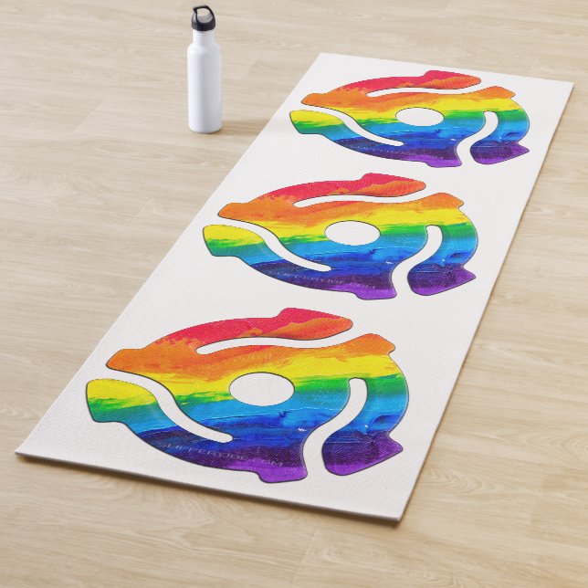 SlipperyJoe's 45-RPM-Plattenadaptervibran Yogamatte (Beispiel)