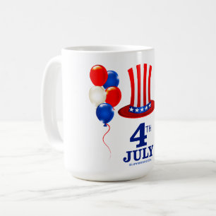SlipperyJoe's 4. Juli Unabhängigkeitstag klassisch Kaffeetasse