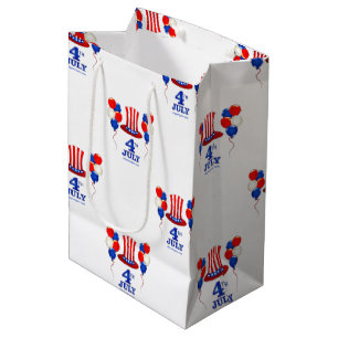 SlipperyJoe's 4. Juli Unabhängigkeitstag klassisch Mittlere Geschenktüte