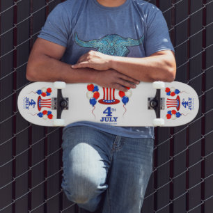 SlipperyJoe's 4. Juli Unabhängigkeitstag klassisch Skateboard