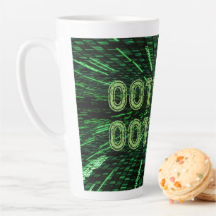 SlipperyJoe's 69 Binärcode lebendiges Grün berechn Milchtasse