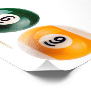 SlipperyJoe's 69 harter Billardtisch Fotodruck