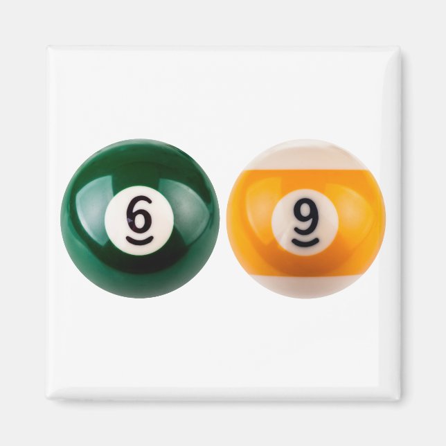 SlipperyJoe's 69 harter Billardtisch Magnet (Vorne)