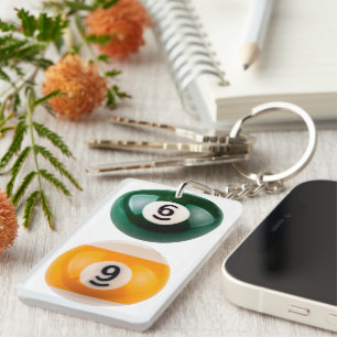 SlipperyJoe's 69 harter Billardtisch Schlüsselanhänger