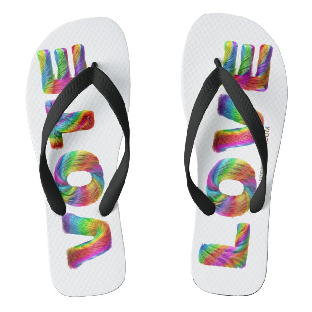 SlipperyJoe's Abstimmung Liebe Gleichstellung Gay  Flip Flops (Fußbett)