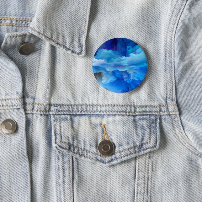 SlipperyJoe's abstraktes Cloud-Kunstwerk, farbenfr Button (Beispiel)