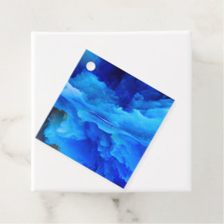 SlipperyJoe's abstraktes Cloud-Kunstwerk, farbenfr Geschenkanhänger