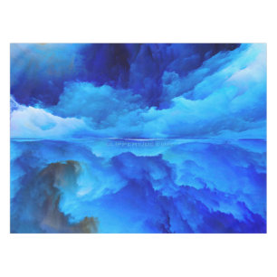 SlipperyJoe's abstraktes Cloud-Kunstwerk, farbenfr Tischdecke