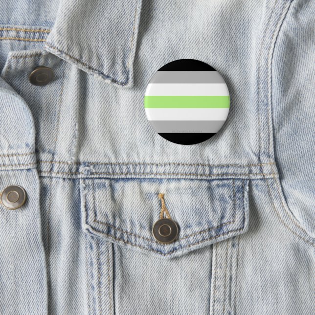 SlipperyJoe's Agender Pride Flag Gay Geschenke LGB Button (Beispiel)