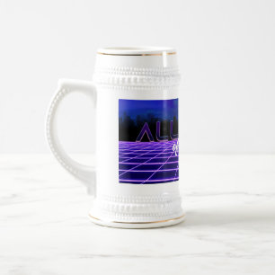 SlipperyJoe's allerlei falsche, fette 3D-Text Retr Bierglas