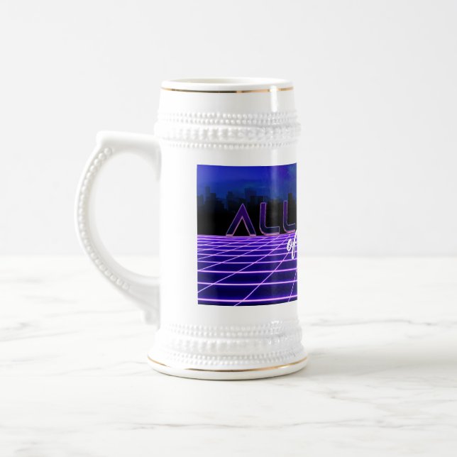 SlipperyJoe's allerlei falsche, fette 3D-Text Retr Bierglas (Links)