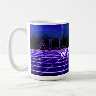 SlipperyJoe's allerlei falsche, fette 3D-Text Retr Kaffeetasse