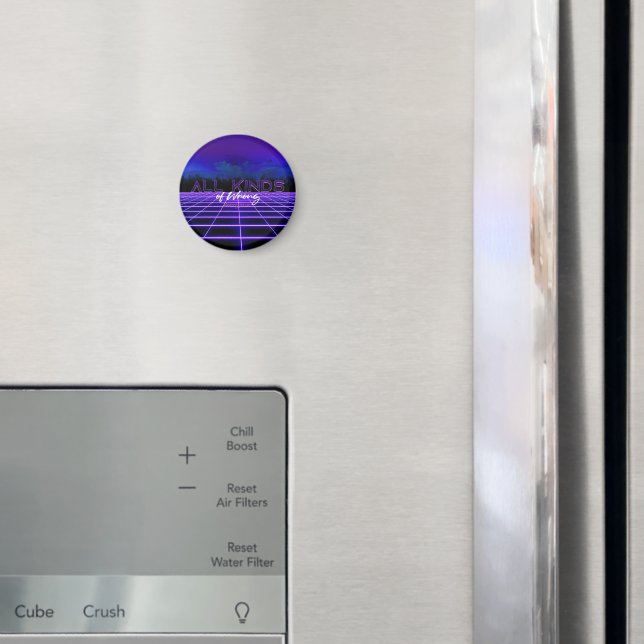 SlipperyJoe's allerlei falsche, fette 3D-Text Retr Magnet (In Situ (Kühlschrank))