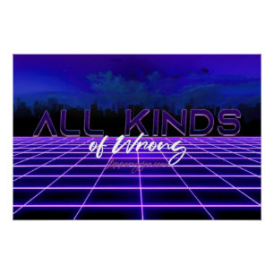 SlipperyJoe's allerlei falsche, fette 3D-Text Retr Poster