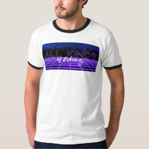 SlipperyJoe's allerlei falsche, fette 3D-Text Retr T-Shirt