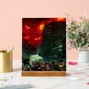 SlipperyJoe's apokalyptische Halloween-Szene große Acrylschild