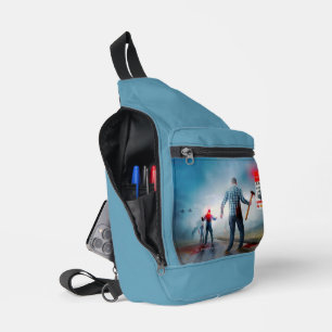 SlipperyJoe's apokalyptische Infektionsgefahr Hall Crossbody Bag